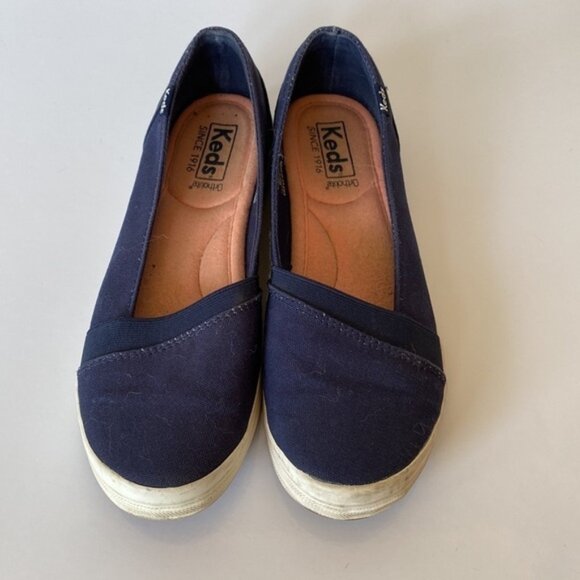 Keds Ortholite canvas blue ballet flats - Picture 8 of 8